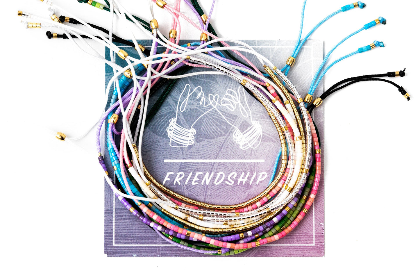 Silver Beaded Friendship Bracelets