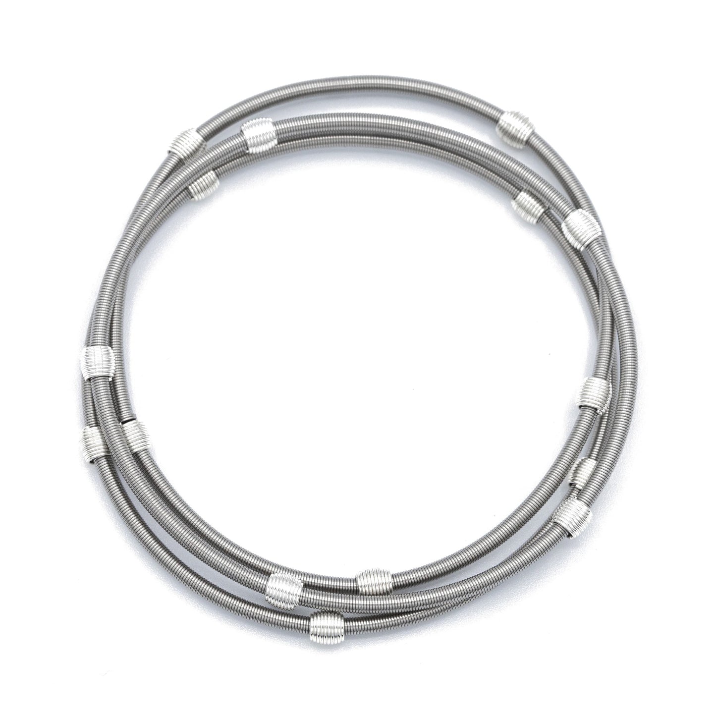 Stainless Steel Beaded DIA Bracelets