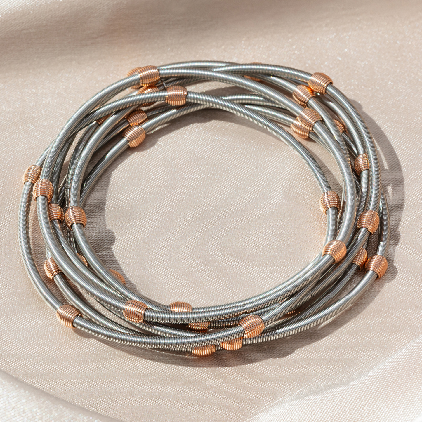 Stainless Steel Beaded DIA Bracelets