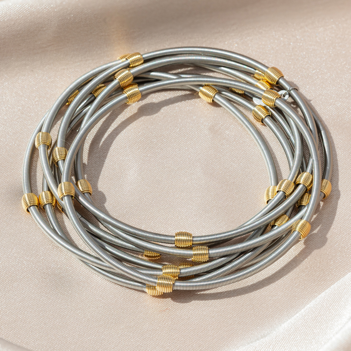 Stainless Steel Beaded DIA Bracelets