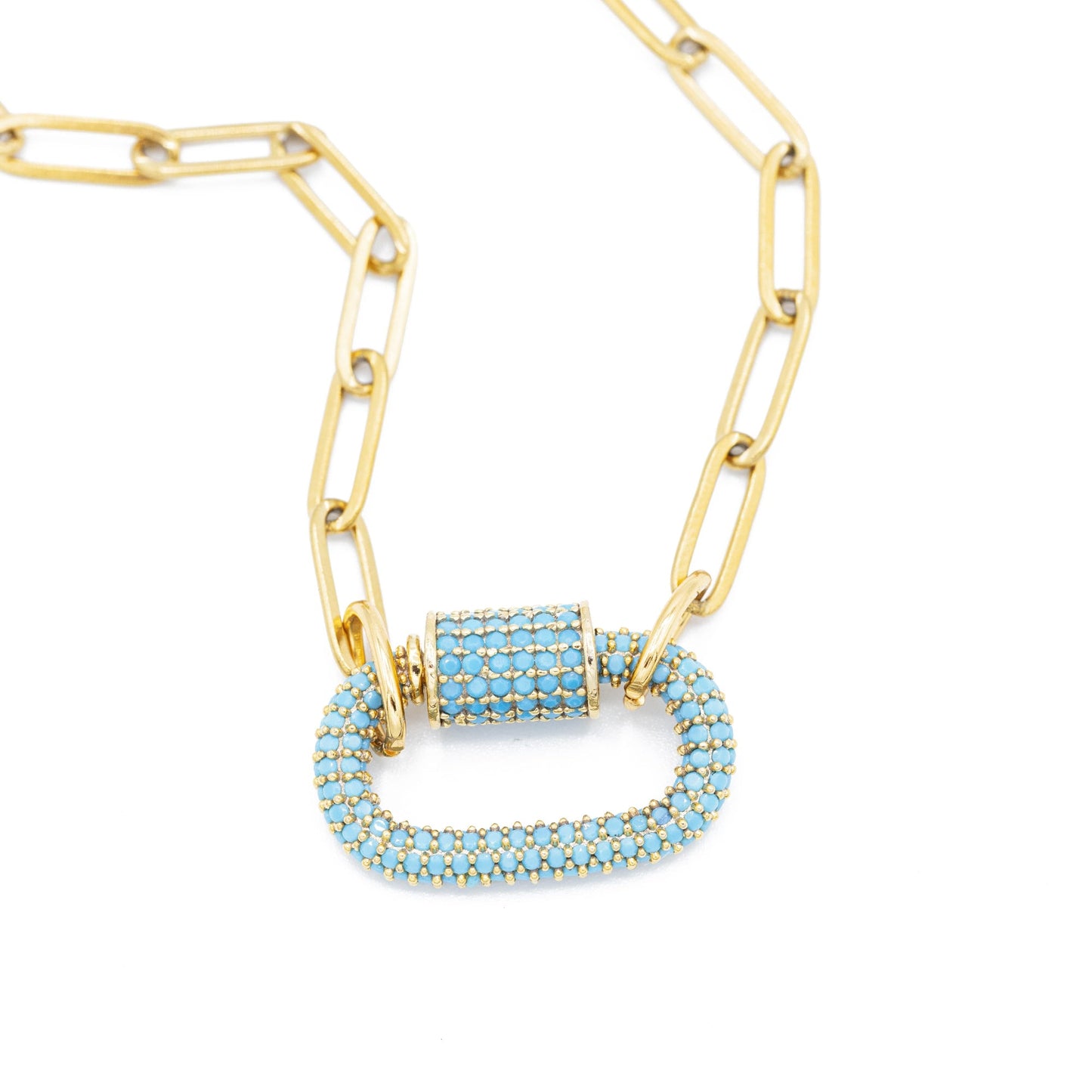 Sparkly Carabiner Necklace