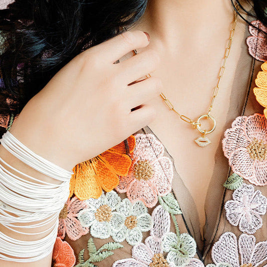 Gold Charm Necklace Chain