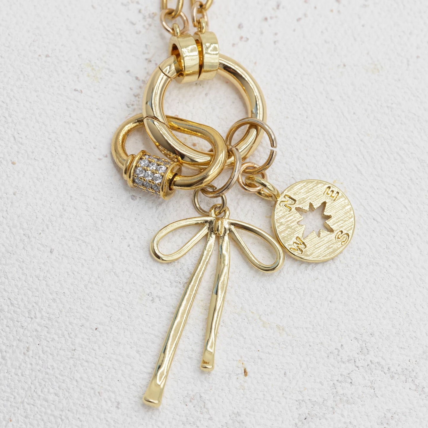 Gold Charm Necklace Chain
