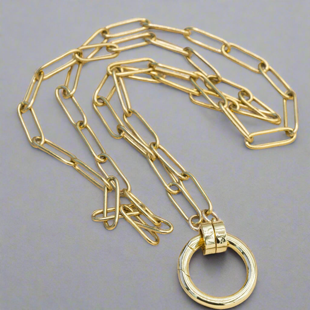 Gold Charm Necklace Chain