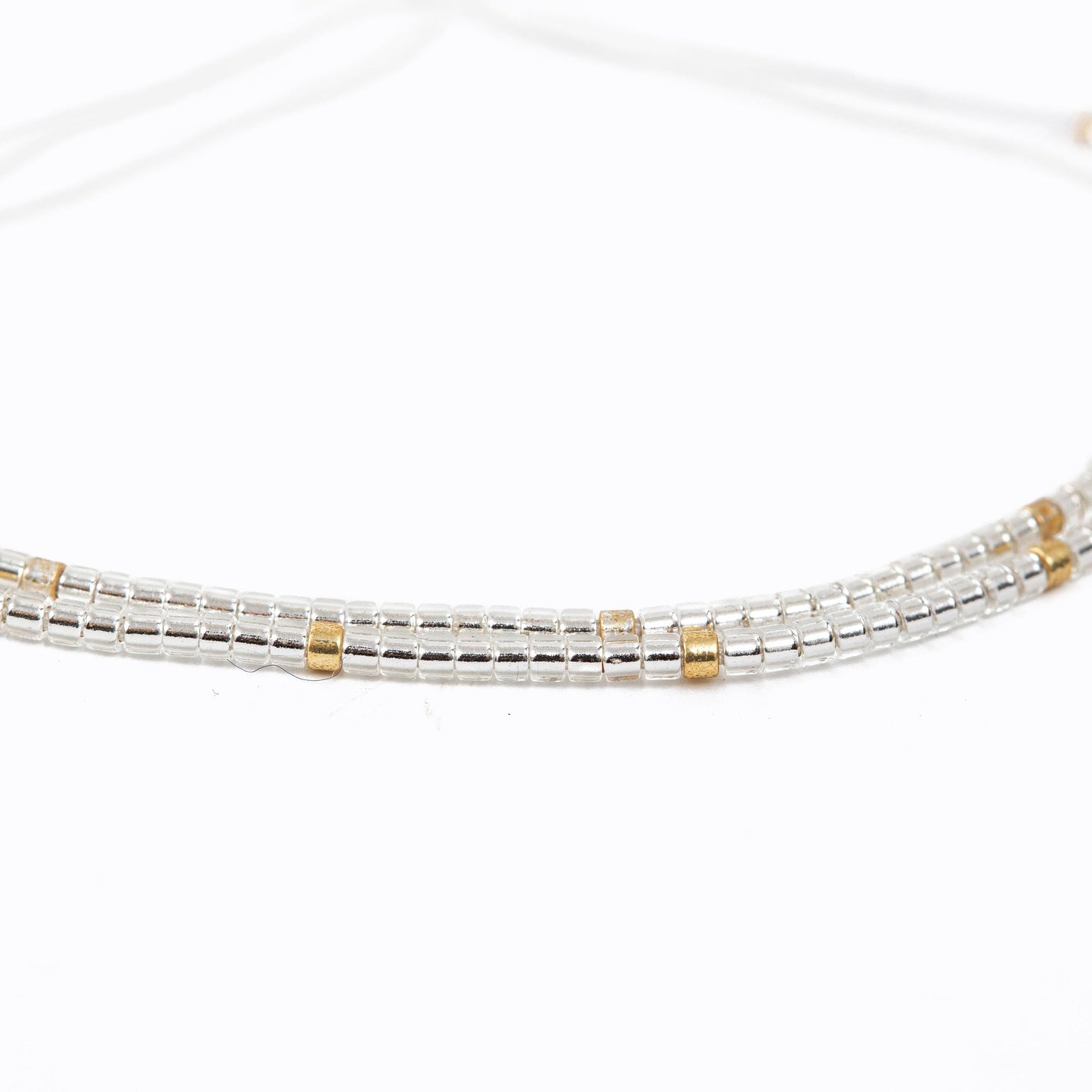 Silver Beaded Friendship Bracelets