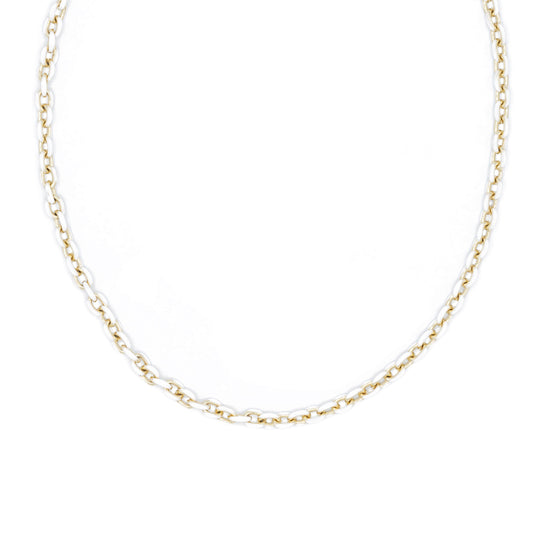 Mini Gold Enamel Chain Necklace